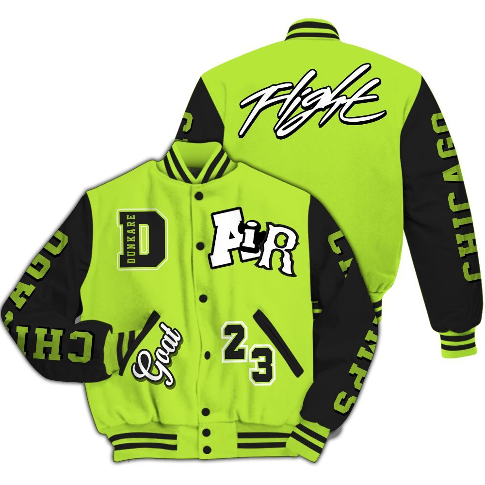 Varsity Jacket To Match Air Force 1 Low Dance Volt - AIR Number 23 GOAT All Over Print