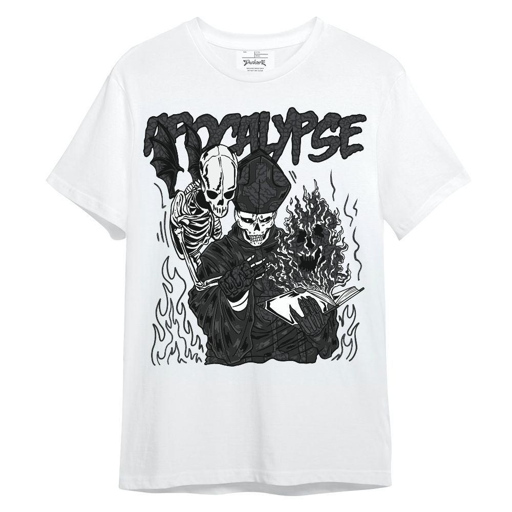 Shirt To Match Black Cat 3s - Apocalypse Skeleton Unisex Shirt
