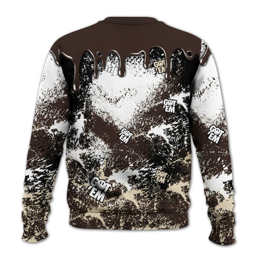 Sweatshirt To Match 2025 Retro Earth 5s - Dripping 23 Drip All Over Print