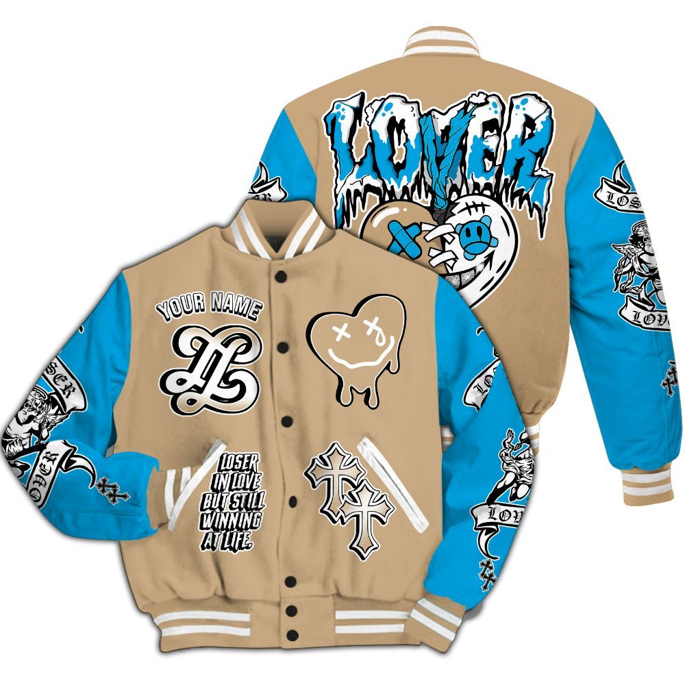 Varsity Jacket To Match H-Town 11s - Loser Lover All Over Print