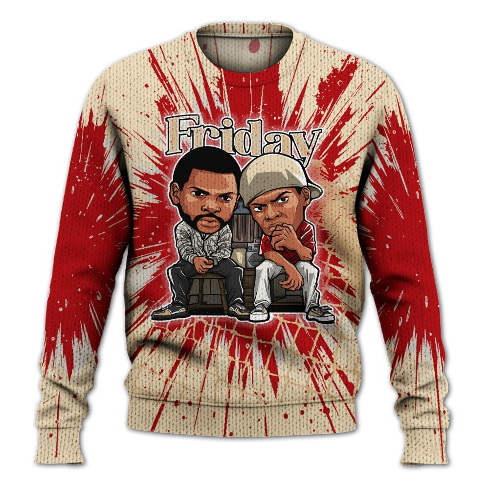 Sweater To Match Dunk Low Strawberry Waffle - Friday Movie Graphic