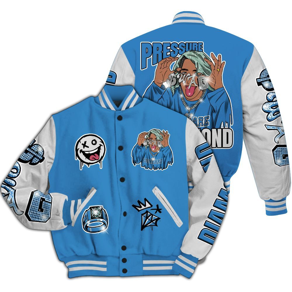 Varsity Jacket To Match Low Carolina 17s - Pressures Makes Varsity Jacket To Match All Over Print