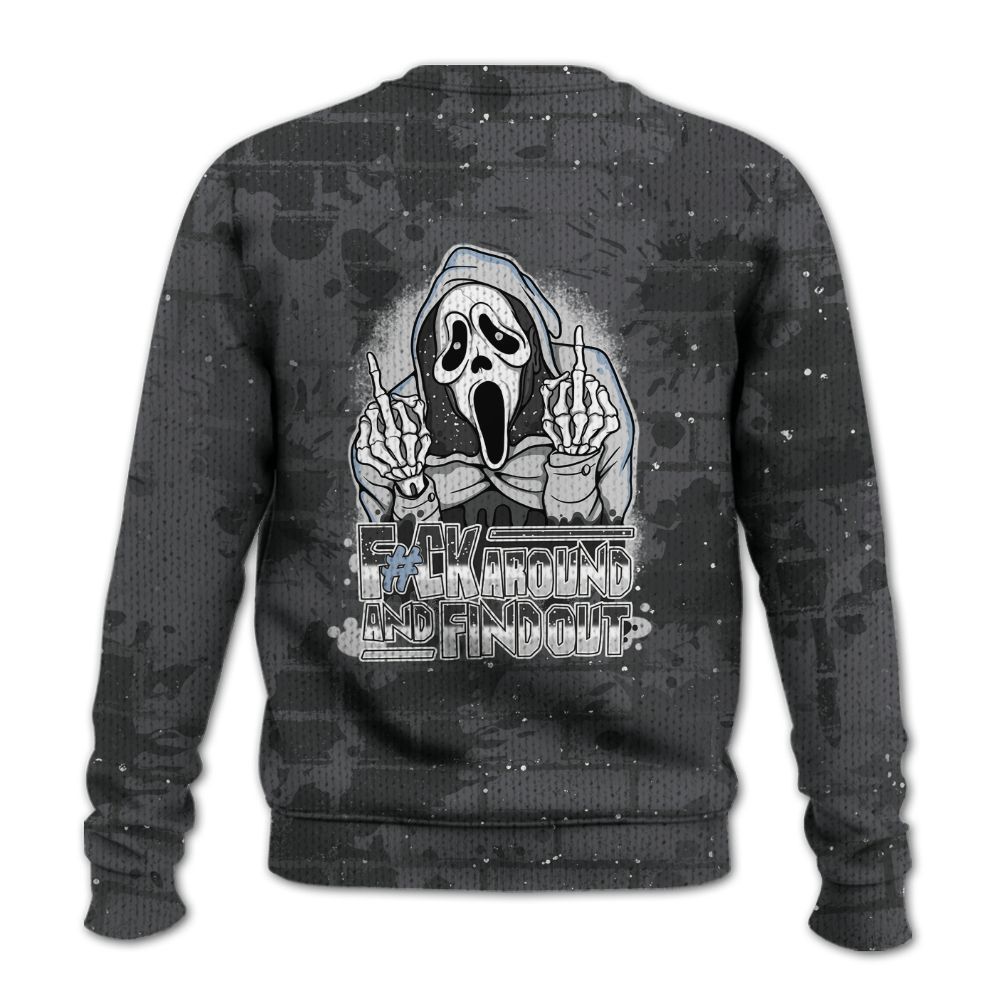 Knitted Sweater To Match Reverse Oreo 6s - F#CK And Find Out Graphic Halloween