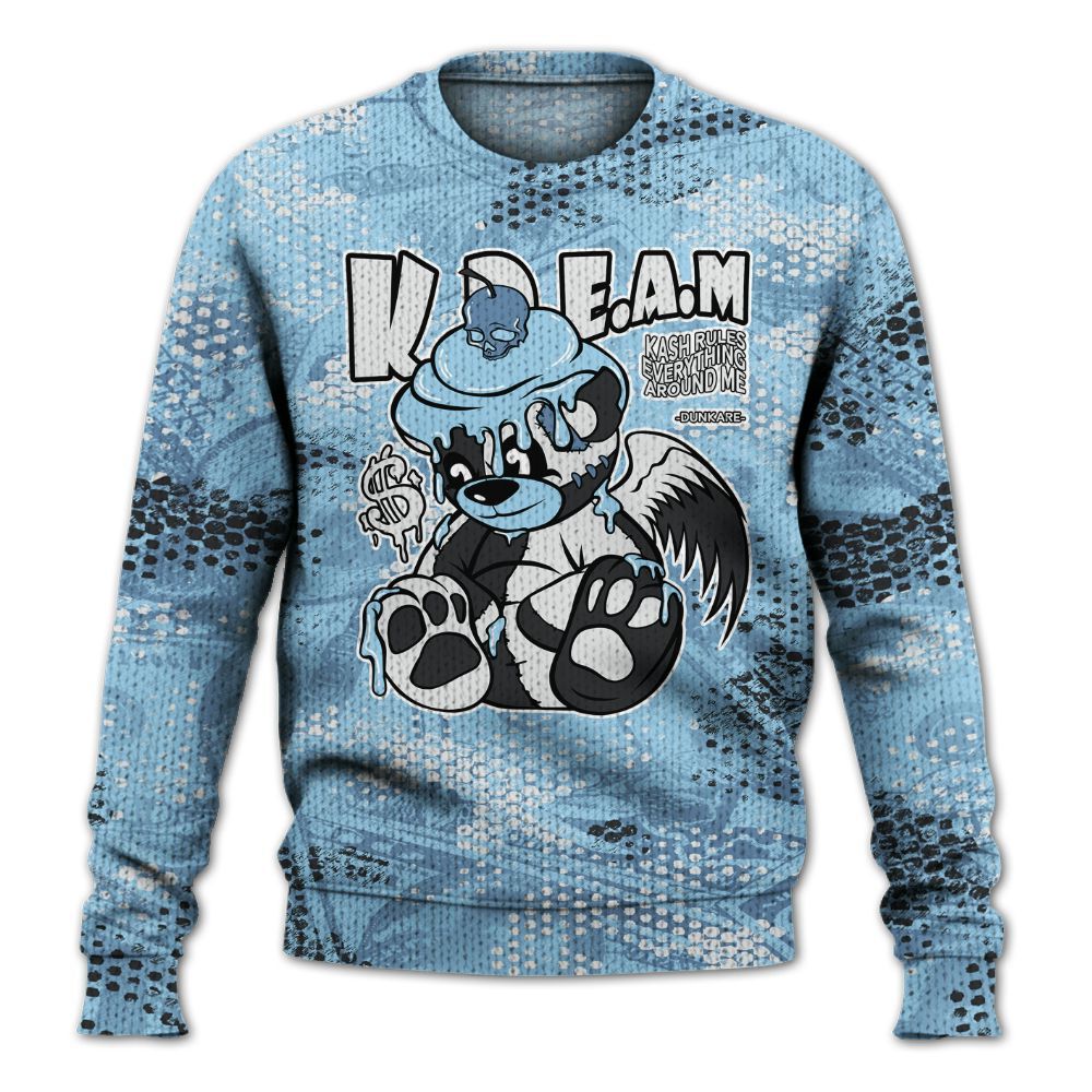 Knitted Sweater To Match Legend Blue 11s - Loot Bear
