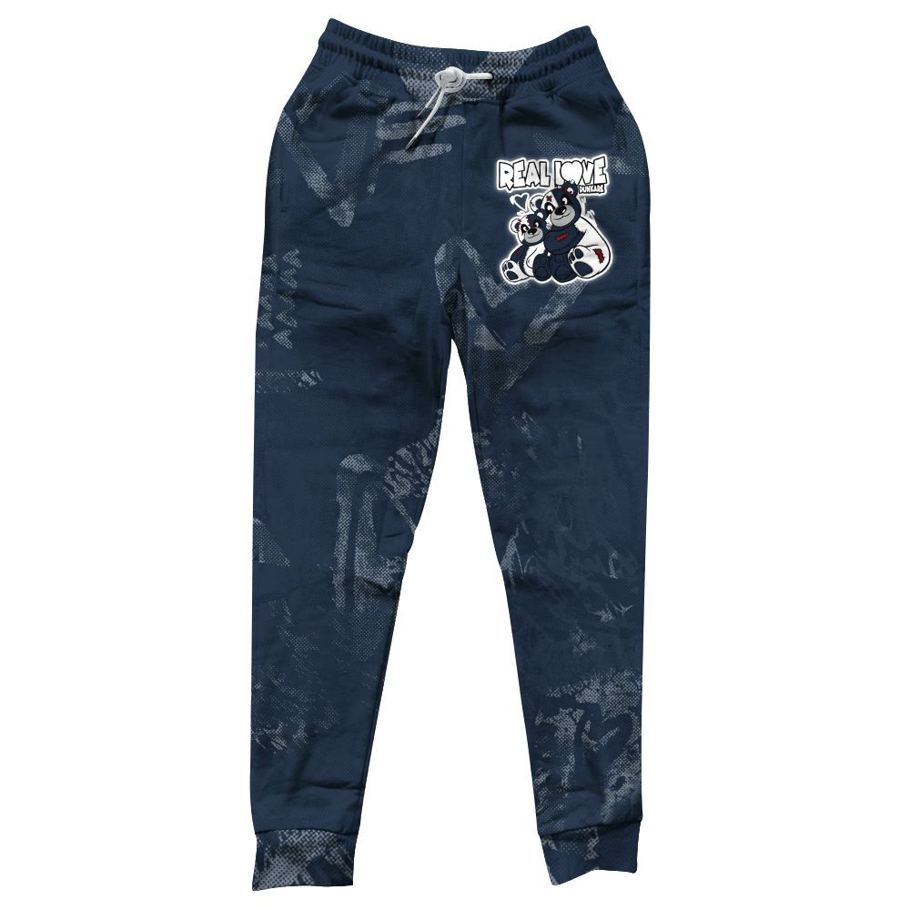 Sweatpant To Match White Midnight Navy 6s - Sincere Fondness Bear All Over Print