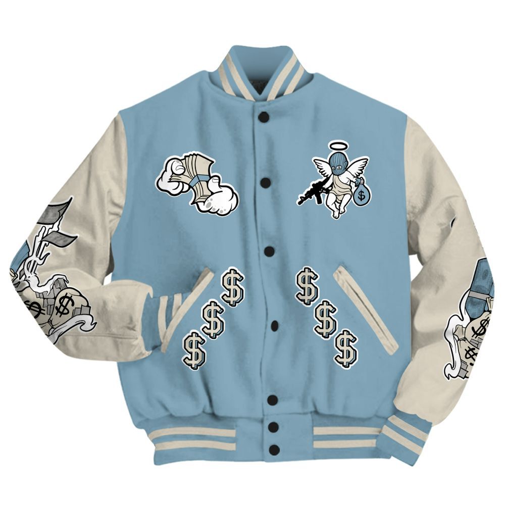 Varsity Jacket To Match Retro SoleFly 13s - Ones Move In Silence Graphic All Over Print