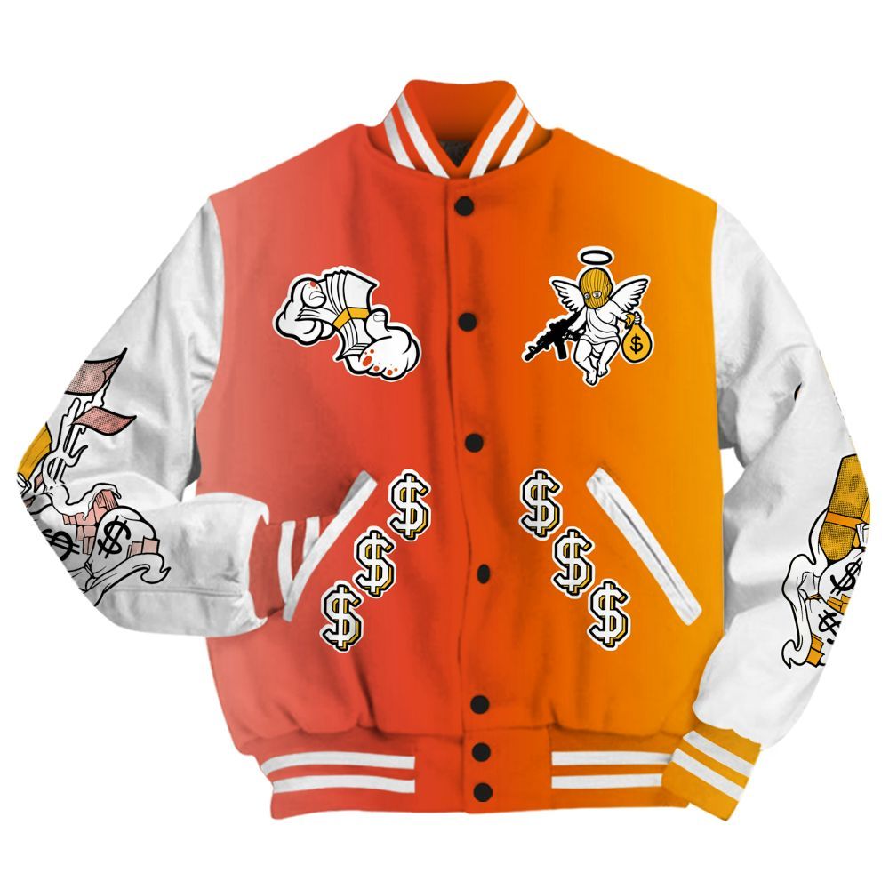 Varsity Jacket To Match Dunk High Candy Corn - Ones Move In Silence Graphic All Over Print
