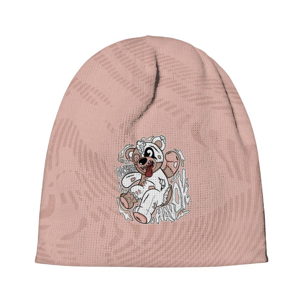Beanie Hat To Match Dunk Low Pink Velvet - Havok Bear Graphic