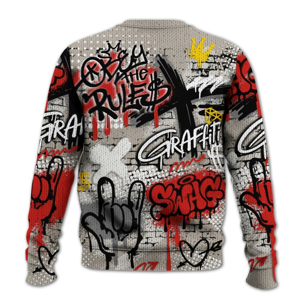 Knitted Sweater To Match Low OG Phantom 1s - True It Real Graffiti Streetwear