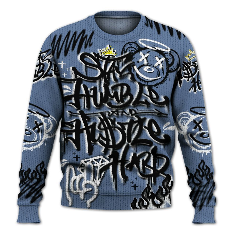 Knitted Sweater To Match Mid Space Jam 1s - Humble Drip Streetwear Graffity