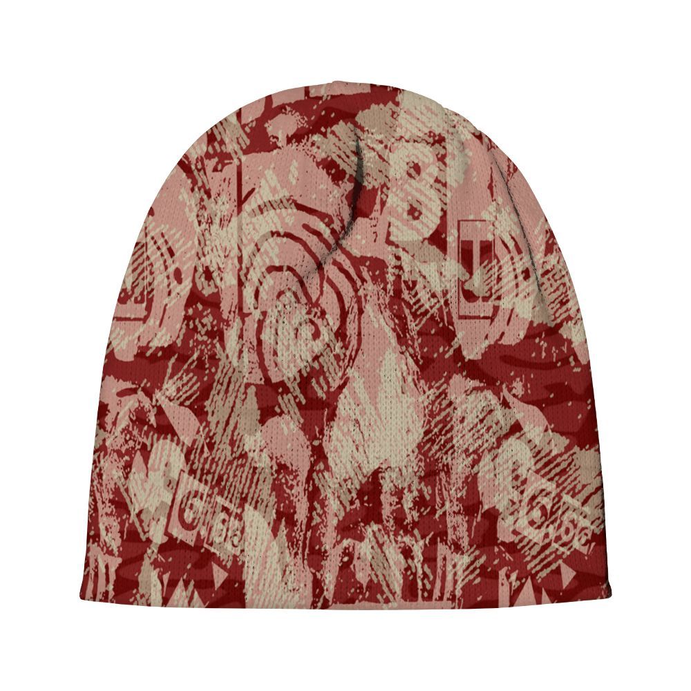 Beanie Hat To Match Valentines Day 3s - Grunge Pattern Graphic