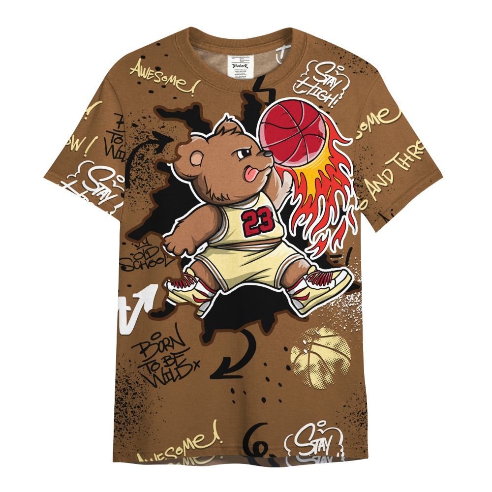 Shirt To Match Air Max 90 Escape - Number 23 Basketball Bear Custom Name All Over Print