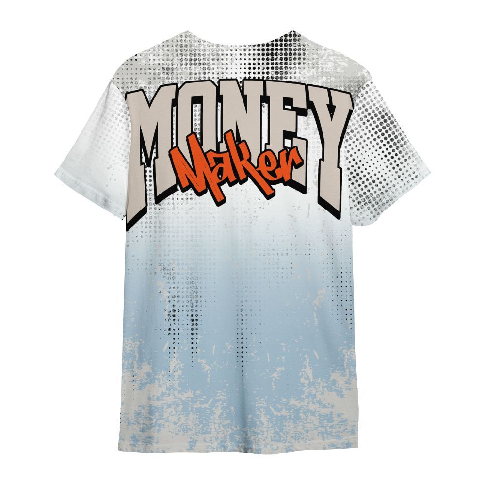Shirt To Match High OG Alaska 1s - Move In Silence Money Street Retro All Over Print
