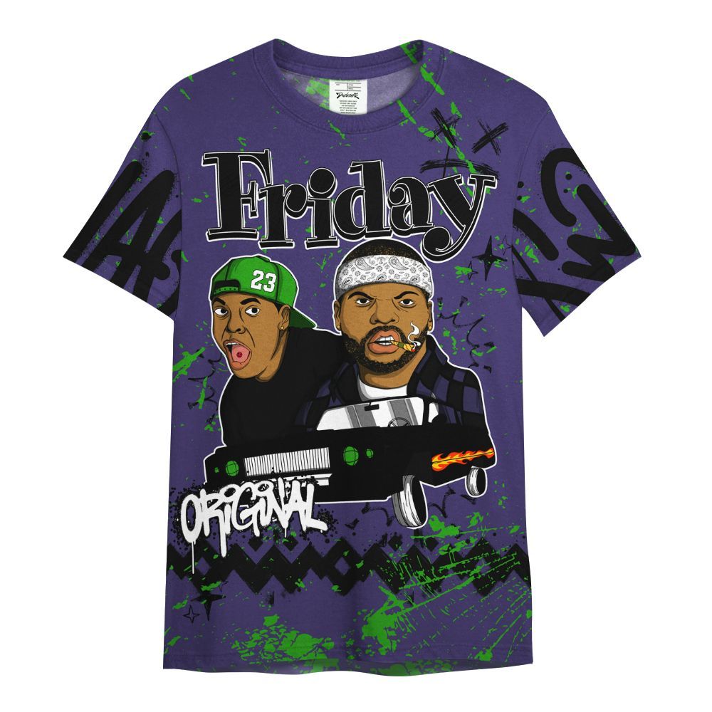 Shirt To Match Retro Court Purple 13s - Friday Sneaker Crayon All Over Print