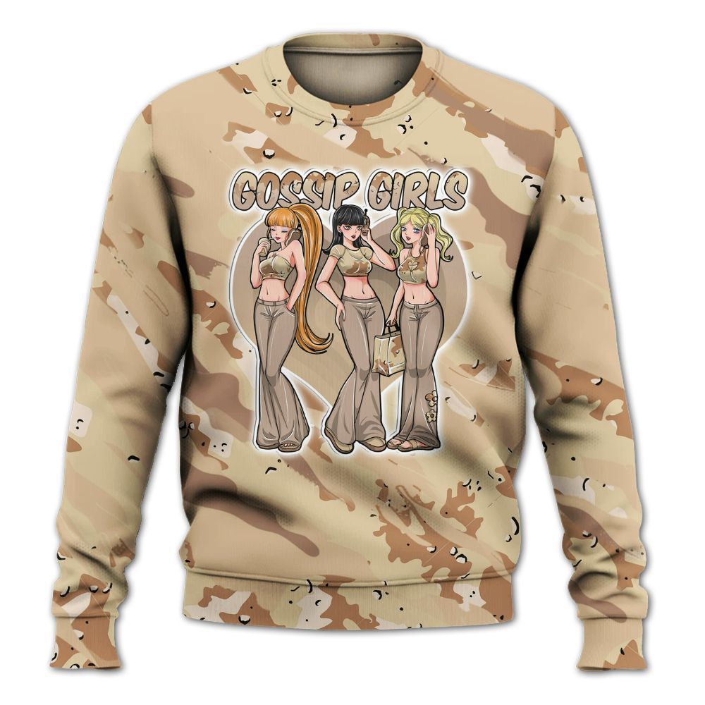 Sweatshirt To Match Desert Camo 3s - Gossip'Girls All Over Print