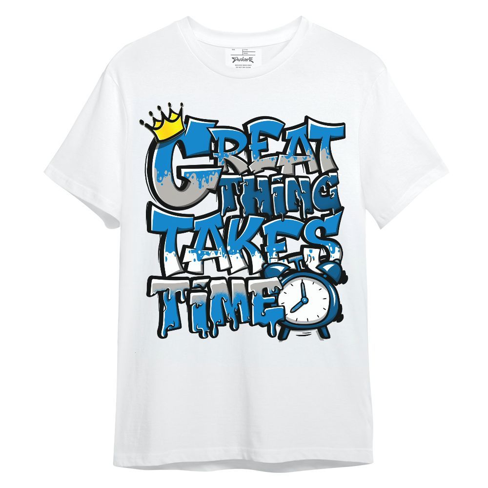 Shirt To Match Industrial Blue 4s - Great Things Military Blue 4s Unisex Shirt