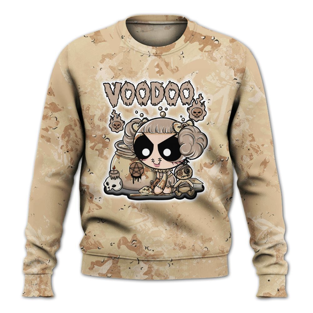Sweatshirt To Match Desert Camo 3s - Voodooz Heart Grunge All Over Print