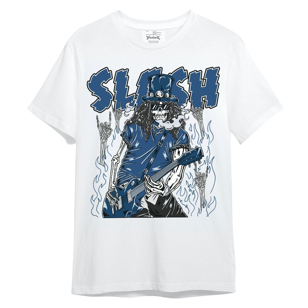 Shirt To Match High OG Midnight Navy 1s - Slash Skeleton Unisex Shirt