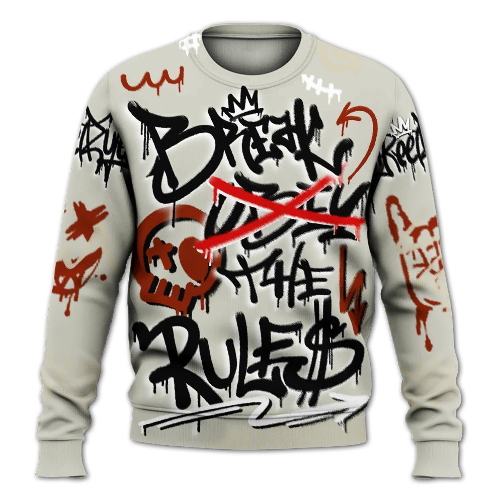Sweatshirt To Match El Grito 5s - Break Rules Streetwear All Over Print