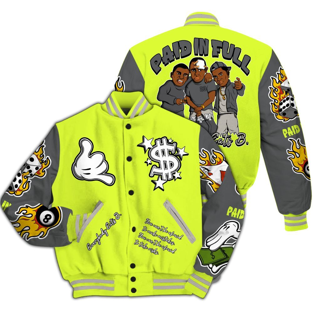 Varsity Jacket To Match 95 OG Big Bubble Neon 2026 - Everybody Paid In Full Graphic All Over Print
