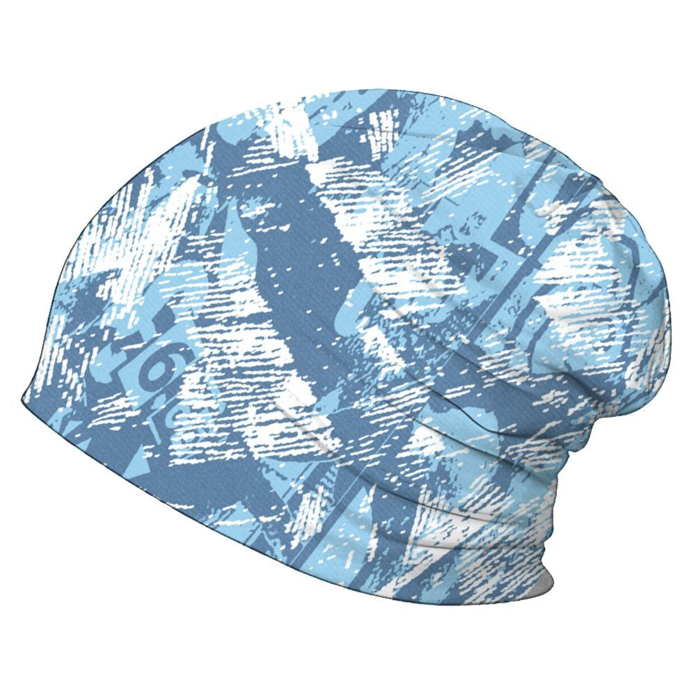 Beanie Hat To Match Legend Blue 11s - Grunge Pattern Graphic