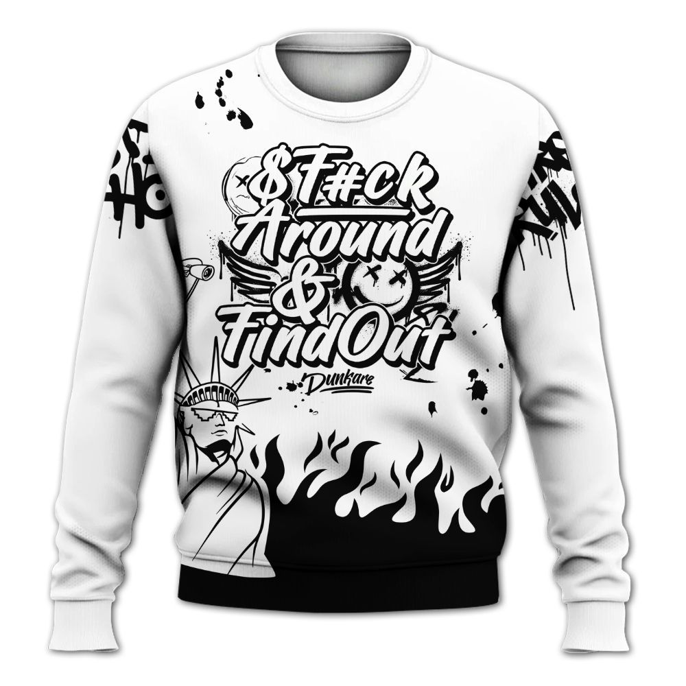 Sweatshirt To Match Kobe 9 EM Protro Halo - Graphic Fck Around Find Out All Over Print