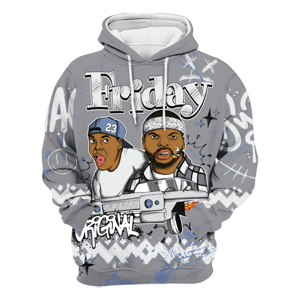 Hoodie To Match Low Cement Grey 11s - Friday Sneaker Crayon All Over Print