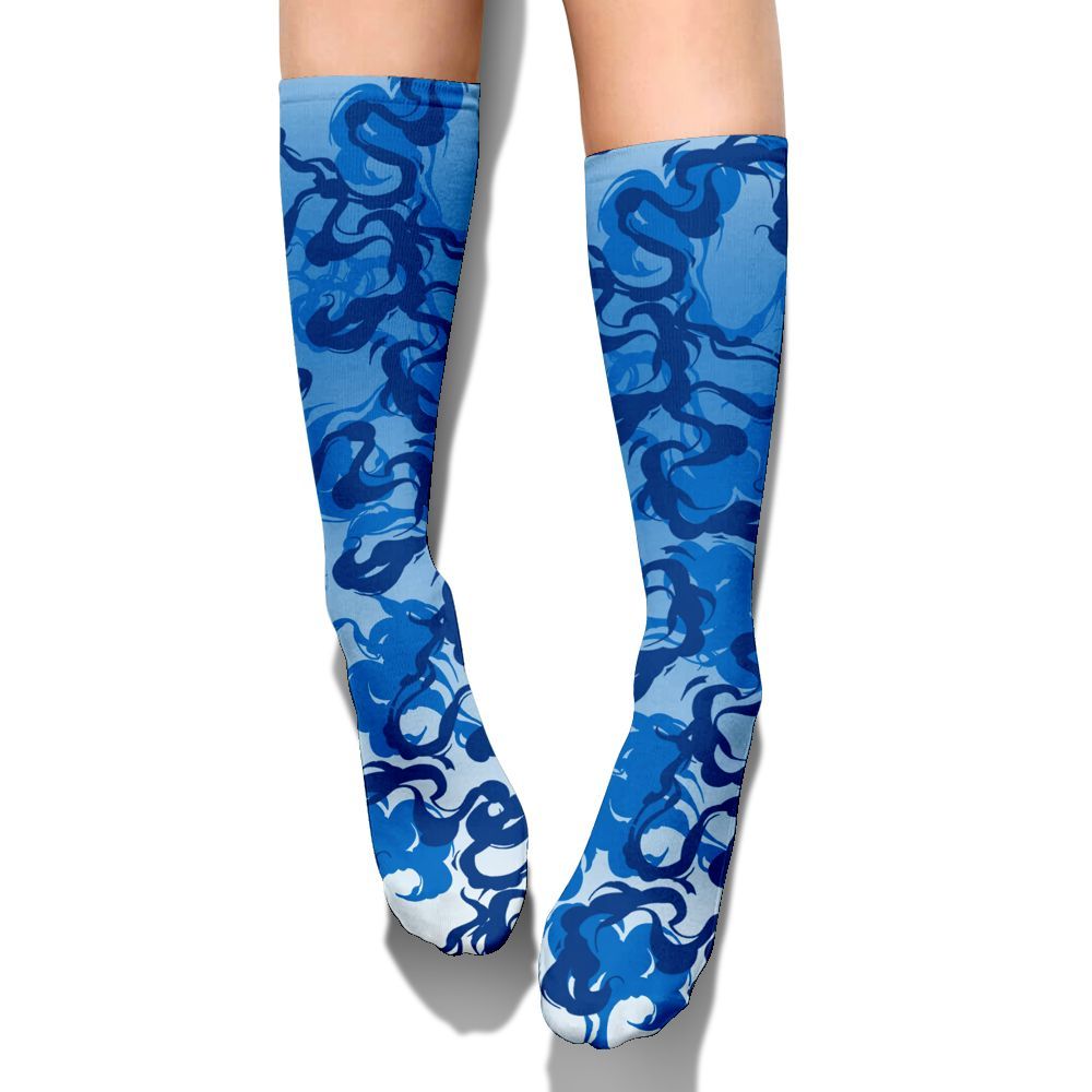 Sock To Match Blueberry 12s - Color Smoke Graphic