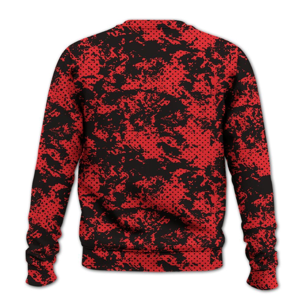 Sweatshirt To Match Chile Red 9s - Show Me The Money Retro All Over Print