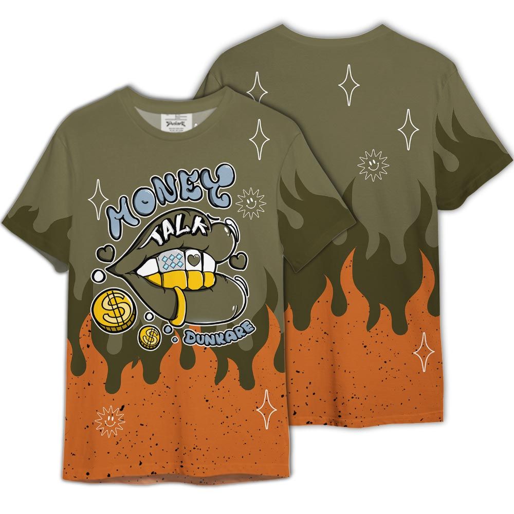 Shirt To Match Olive 5s - Graphic Money Talk Shirt Outfit