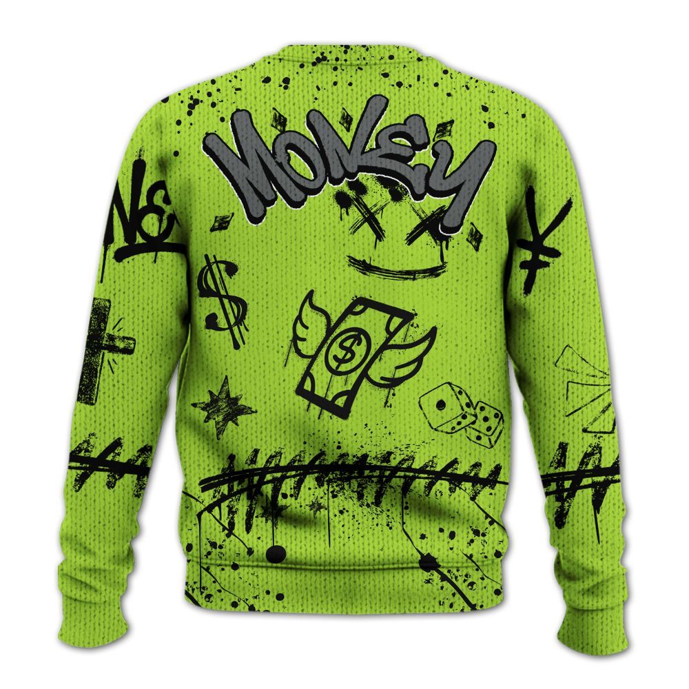 Knitted Sweater To Match Air Max 95 Neon - Everybody Paid In Full Crayon