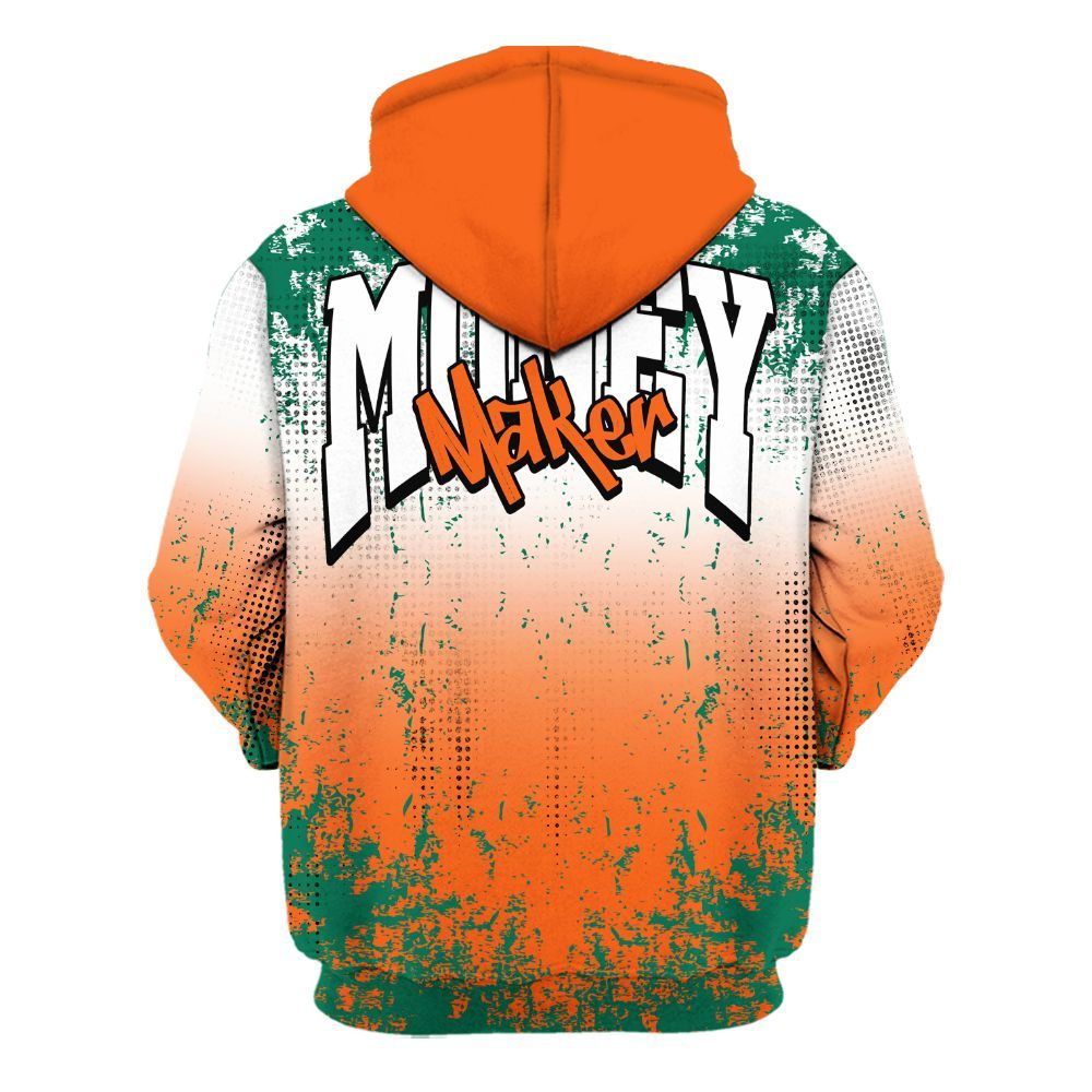 Hoodie To Match SoleFly Sail Gorge Green 3s - Move In Silence Money Street Retro All Over Print