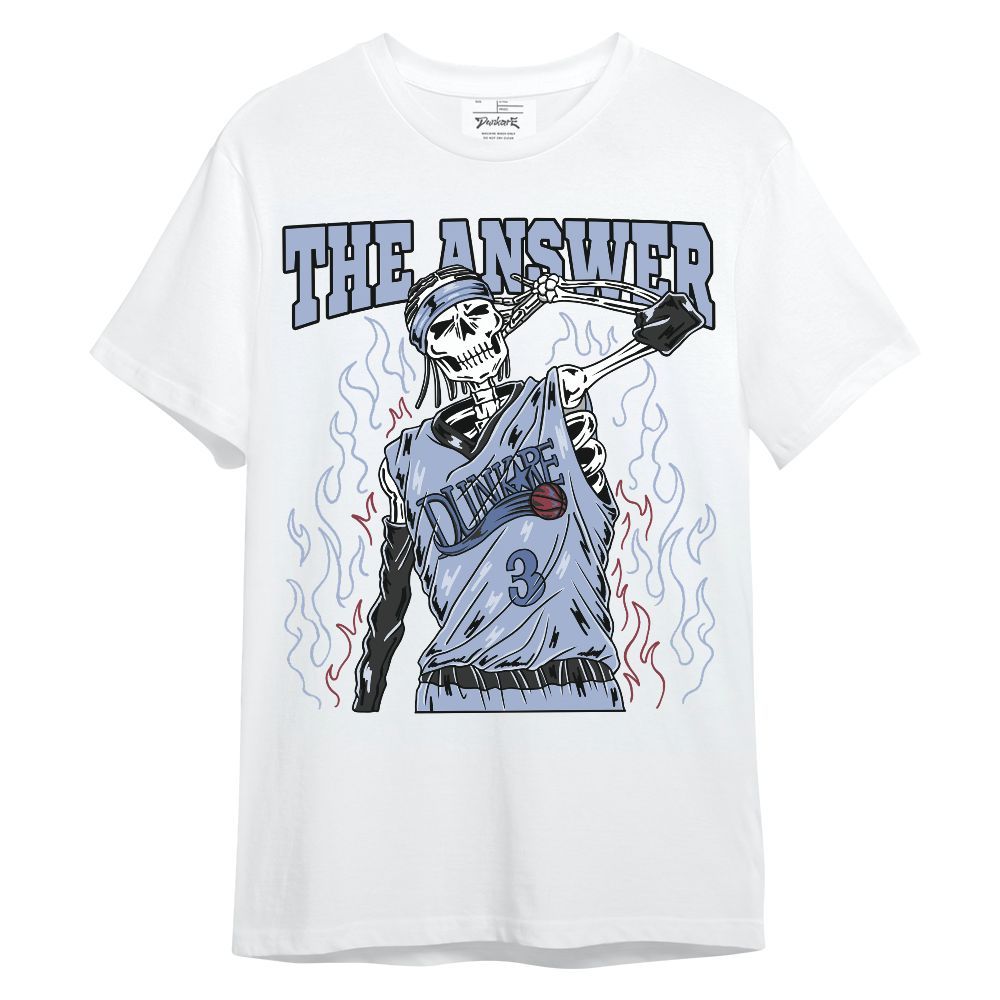 Shirt To Match Black Metallic 5s - Allen Answer Skeleton Unisex Shirt