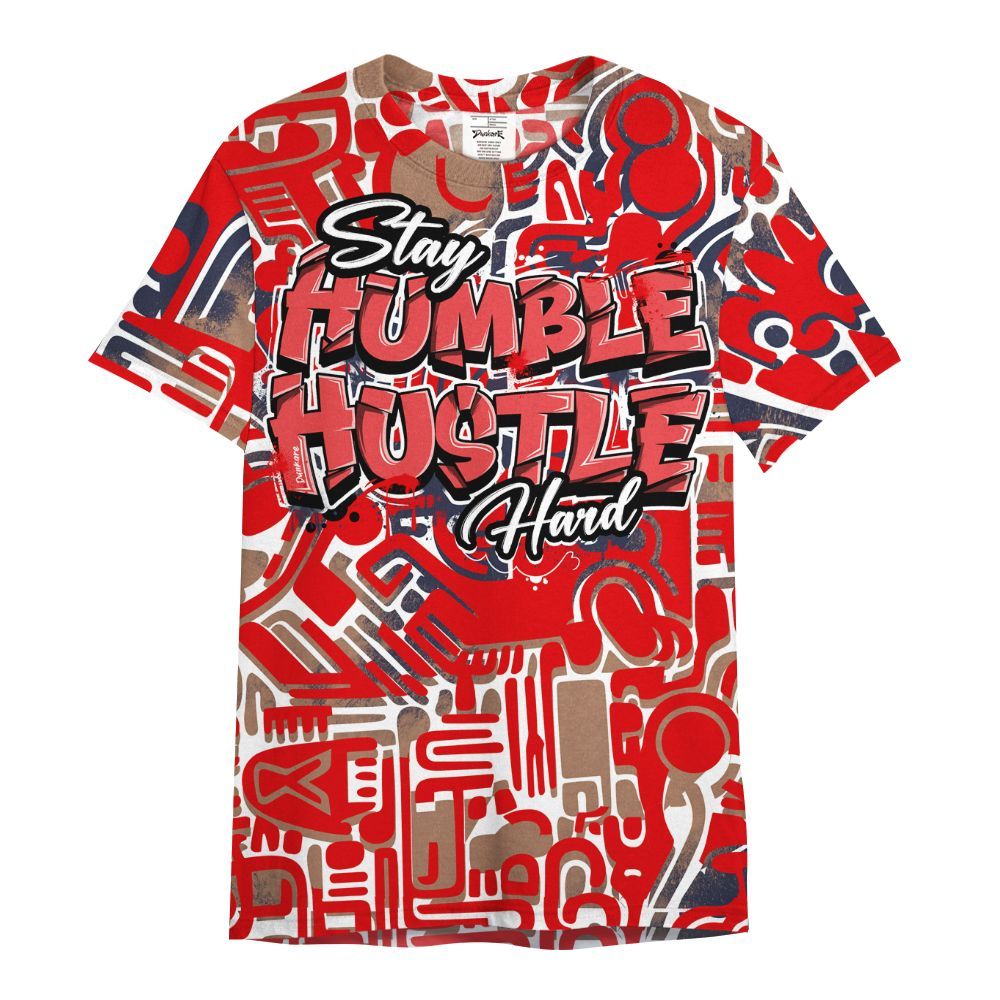 Shirt To Match Low OG Howard Bison 1s - Humble Hustle Retro All Over Print