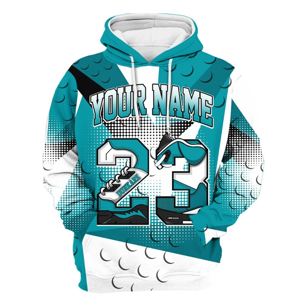 Hoodie To Match Air Griffey Max Aquamarine 1s - Poly Custom Name Number 23 5s All Over Print
