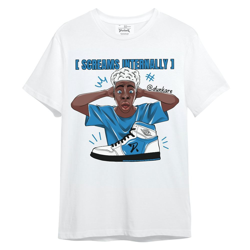 Shirt To Match Retro University Blue 9s - Scream Internally Unisex Shirt