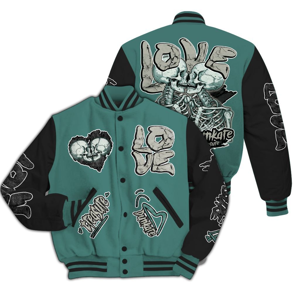 Varsity Jacket To Match Grandma's Driveway 4s - Skull Bear All Over Print