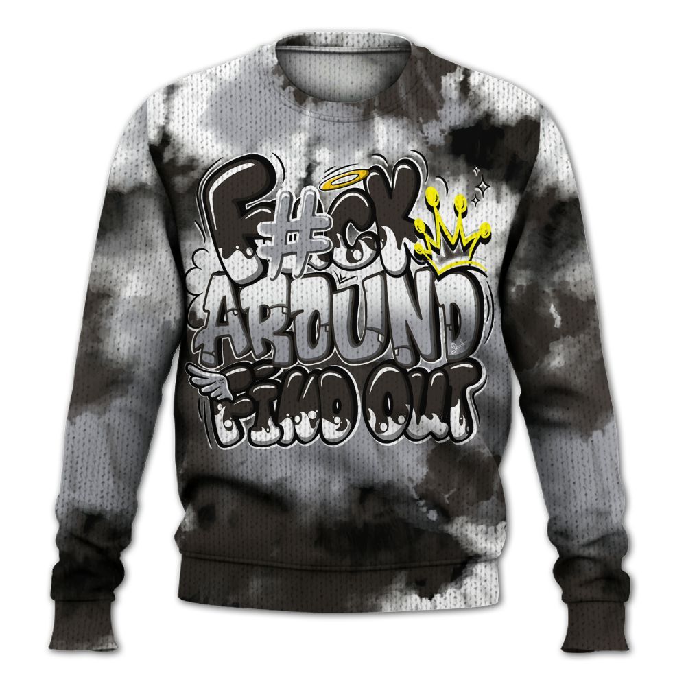 Knitted Sweater To Match Baroque Brown 12s - Tie Dye FK Around Find Out