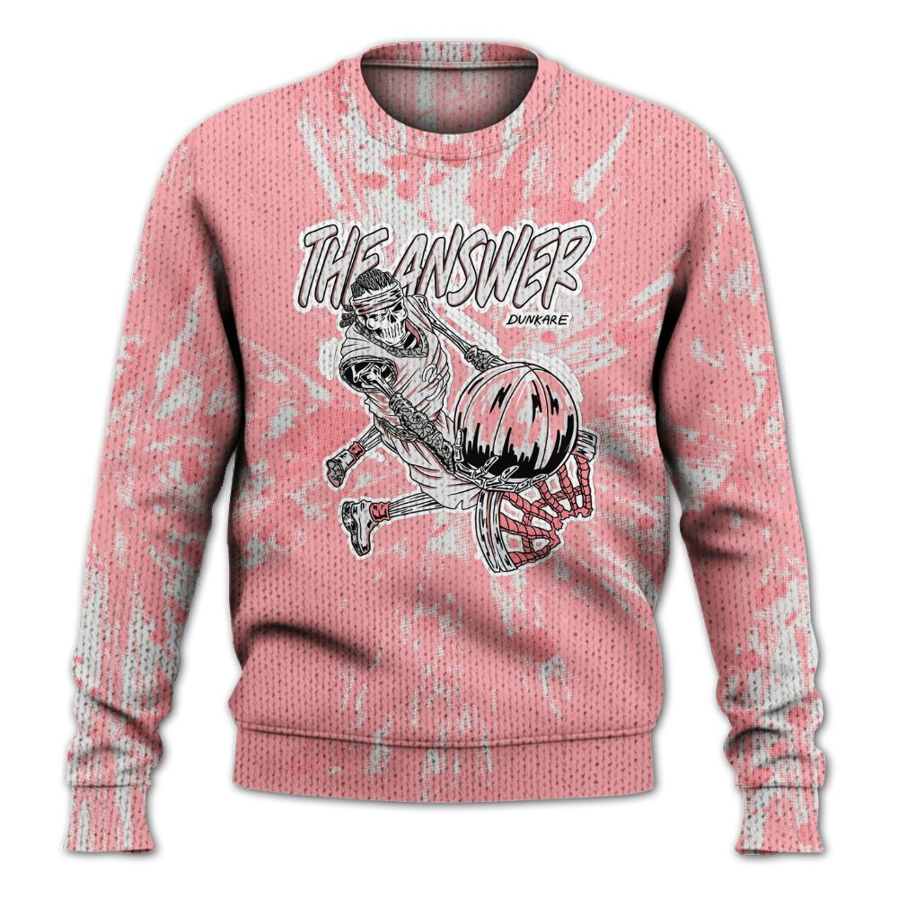 Knitted Sweater To Match Retro Wings 3s - The Answer Skeleton Luxury