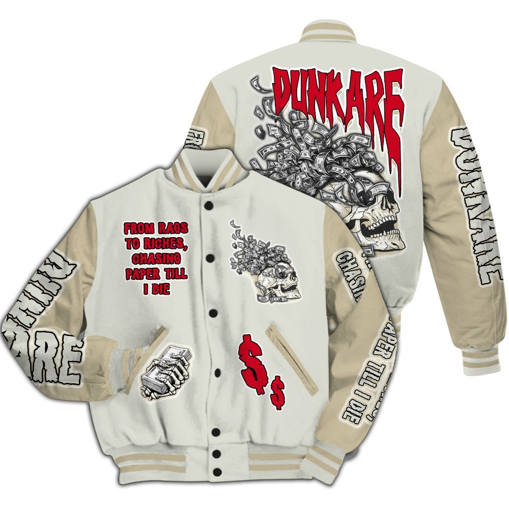 Varsity Jacket To Match El Grito 5s - From Rags To Riches All Over Print