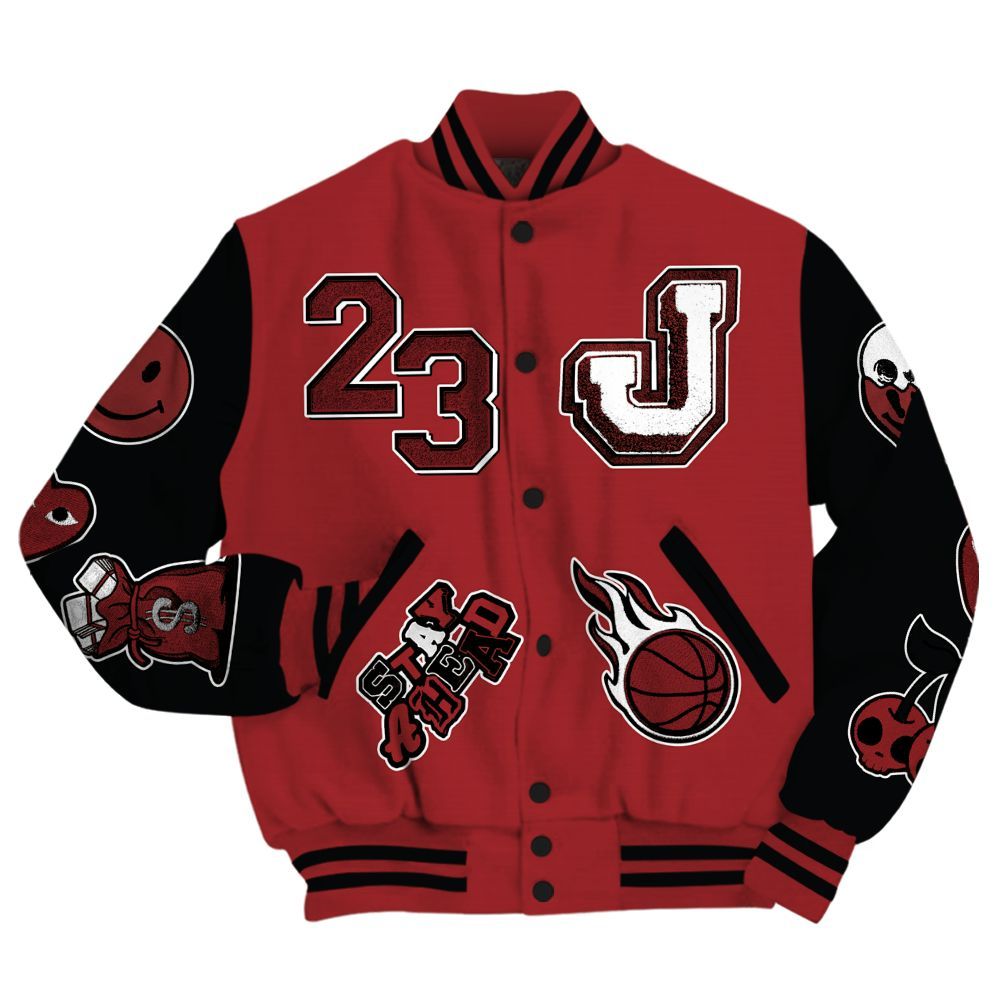 Varsity Jacket To Match Alternate Flu Game 12s - Hustles Money Number 23 All Over Print