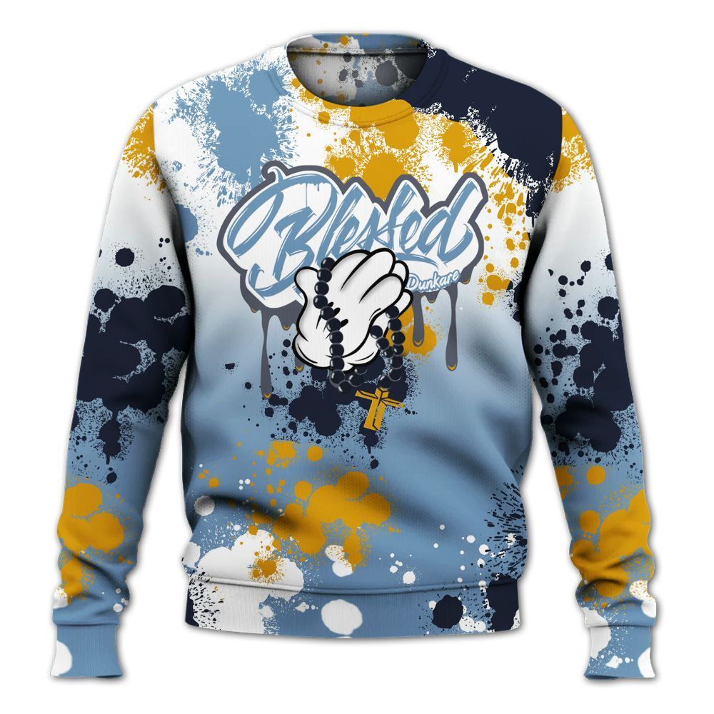 Sweatshirt To Match High OG First In Flight 1s - God Blessed Dripping All Over Print