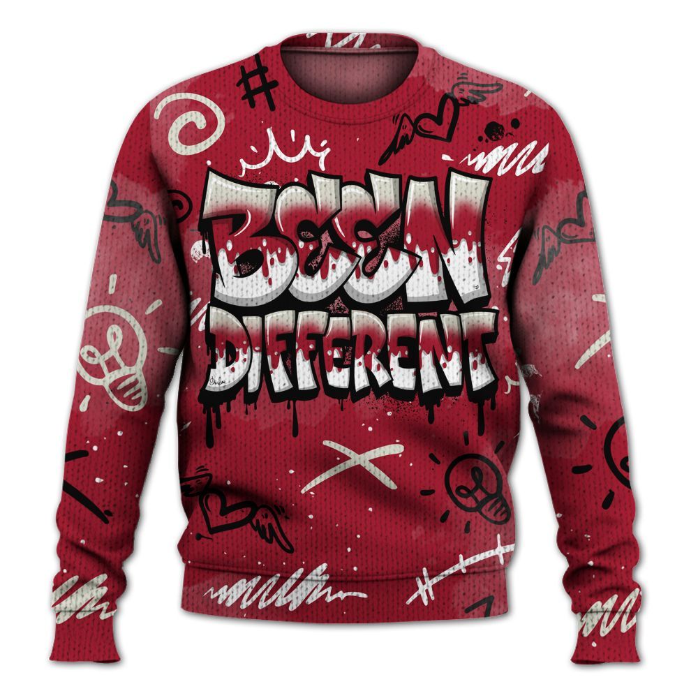 Knitted Sweater To Match High OG Black Toe Reimagined 1s - Drip Been Di2ferent