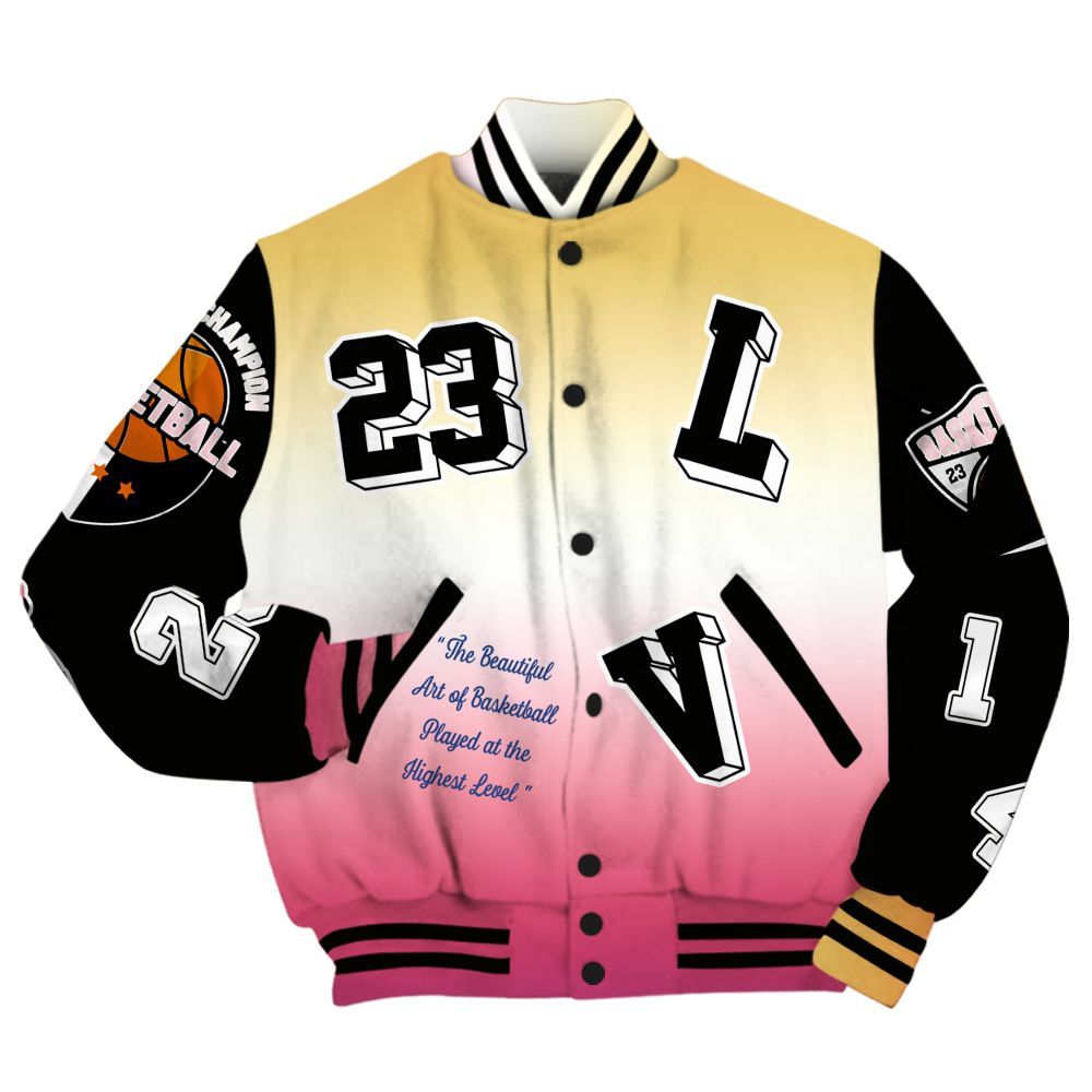 Varsity Jacket To Match Air Griffey Max Los Angeles 1s - The GOAT Got Em Streetwear All Over Print