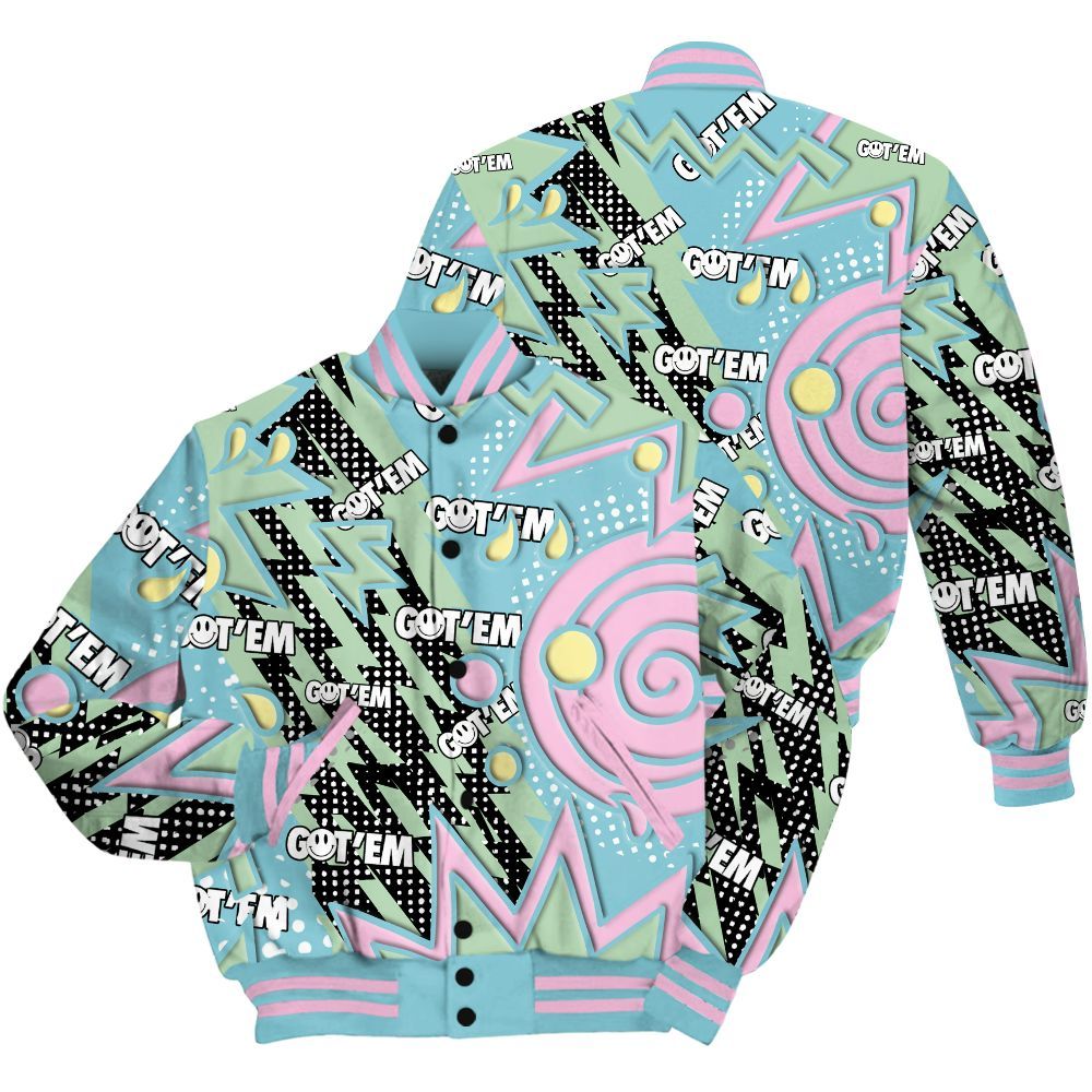 Varsity Jacket To Match SB Dunk Low Visty - Retro Vintage 90s All Over Print