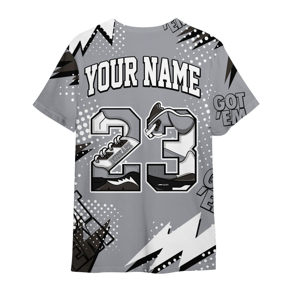 Shirt To Match Baroque Brown 12s - Custom Name Number 23 5s All Over Print