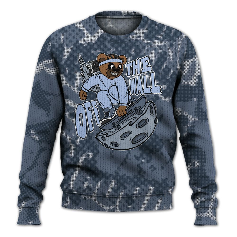 Knitted Sweater To Match Low Diffused Blue 11s - Quirky Bear Street