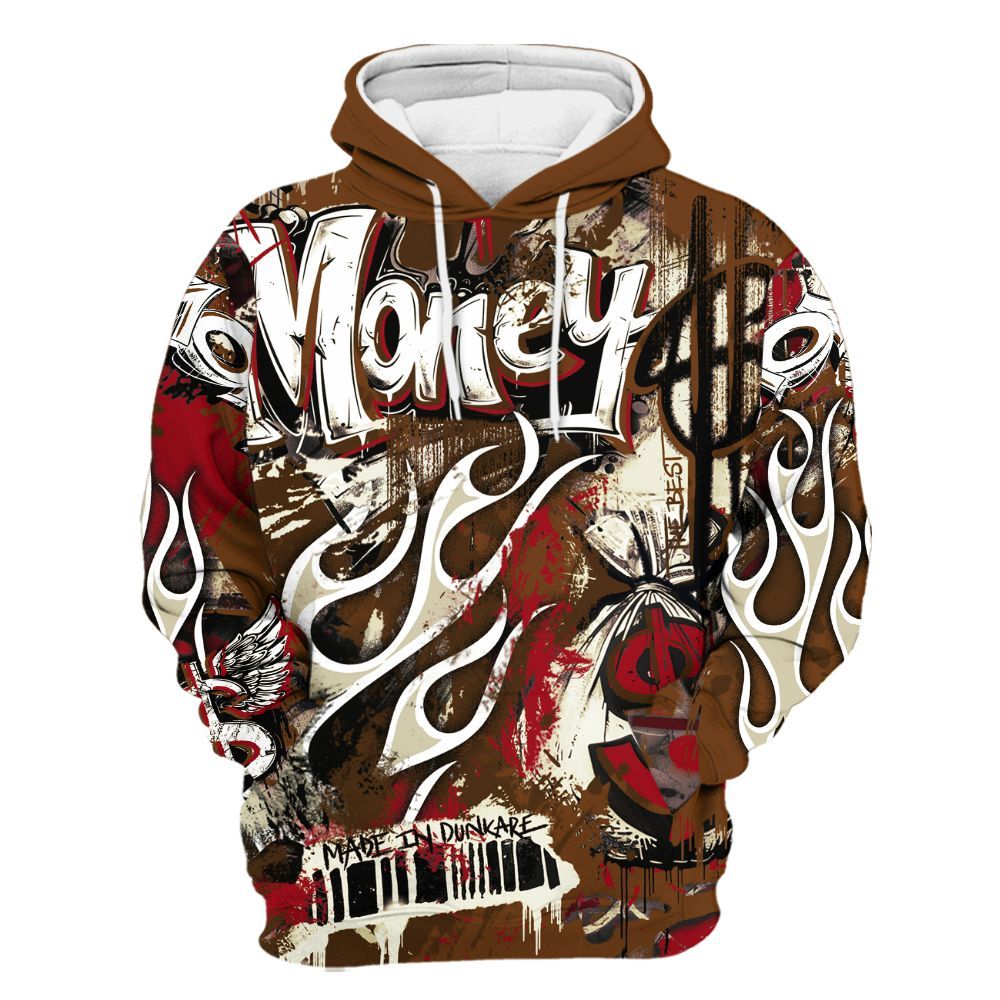 Hoodie To Match Archaeo Brown 5s - The Best Money All Over Print