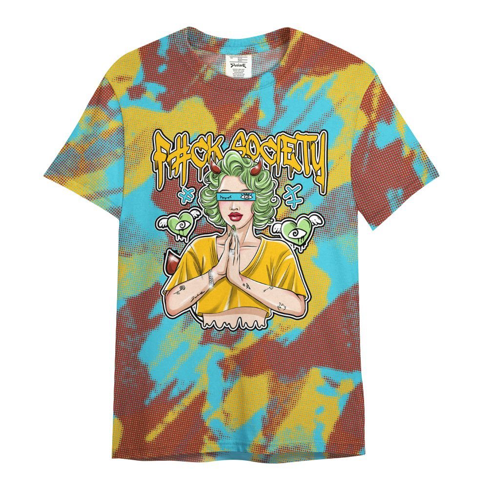 Shirt To Match SB Dunk Di'Orr Greenwood - F#ck Xociety Halftone All Over Print