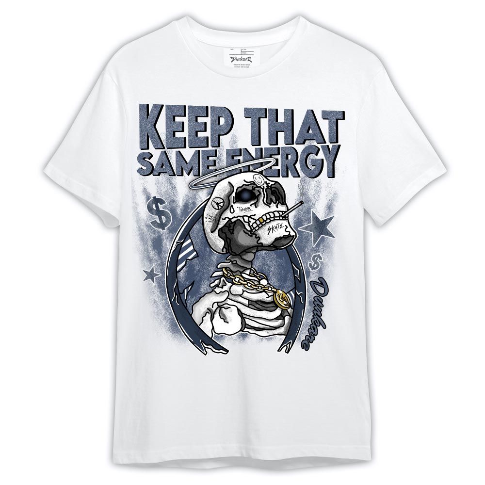 Shirt To Match Low Diffused Blue 11s - Keep That Same Skeleton Shirt Outfit